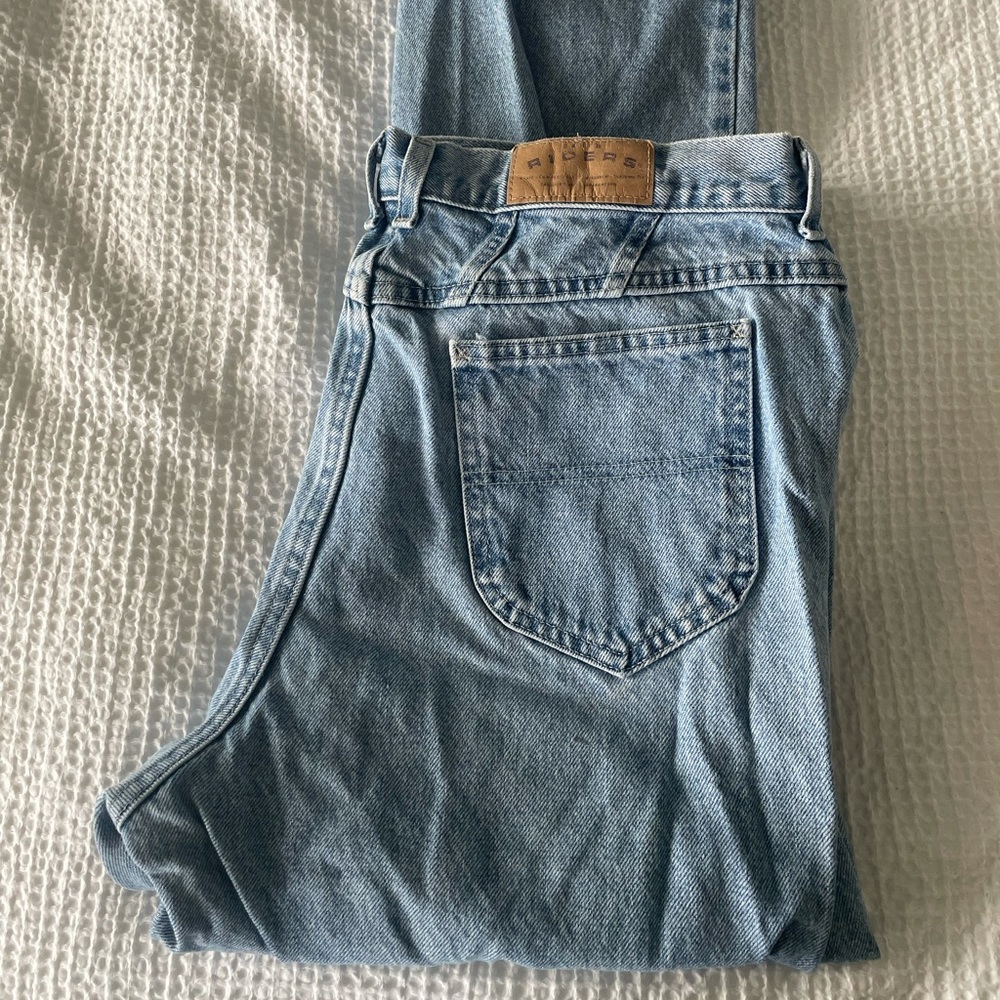 Vintage Rider’s light wash mom jeans